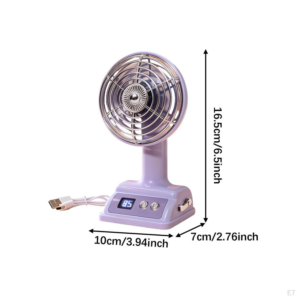 Desk Chargeable Practical Lightweight Rotating Portable Mini Table Fan for Kitchen Dormitory Outdoor