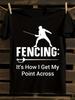 S & 's Fencing-Themed T-Shirt