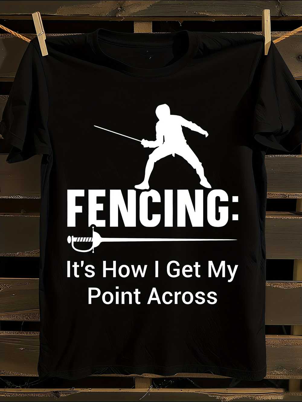 Футболка s & s в тематике фехтования XL