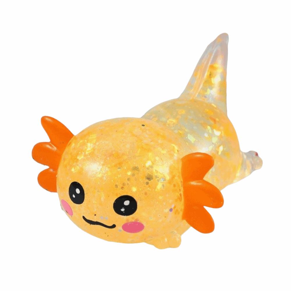 Lustiger Quetsch Salamander Squishy Spielzeug Langsam-Rückprall Dehnbar Axolotl Quetschspielzeug Fidget