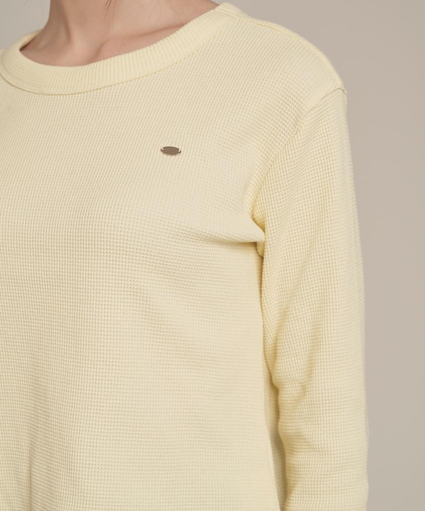 Iteoneolmomeonteu Waffle T-Shirt _ Yellow