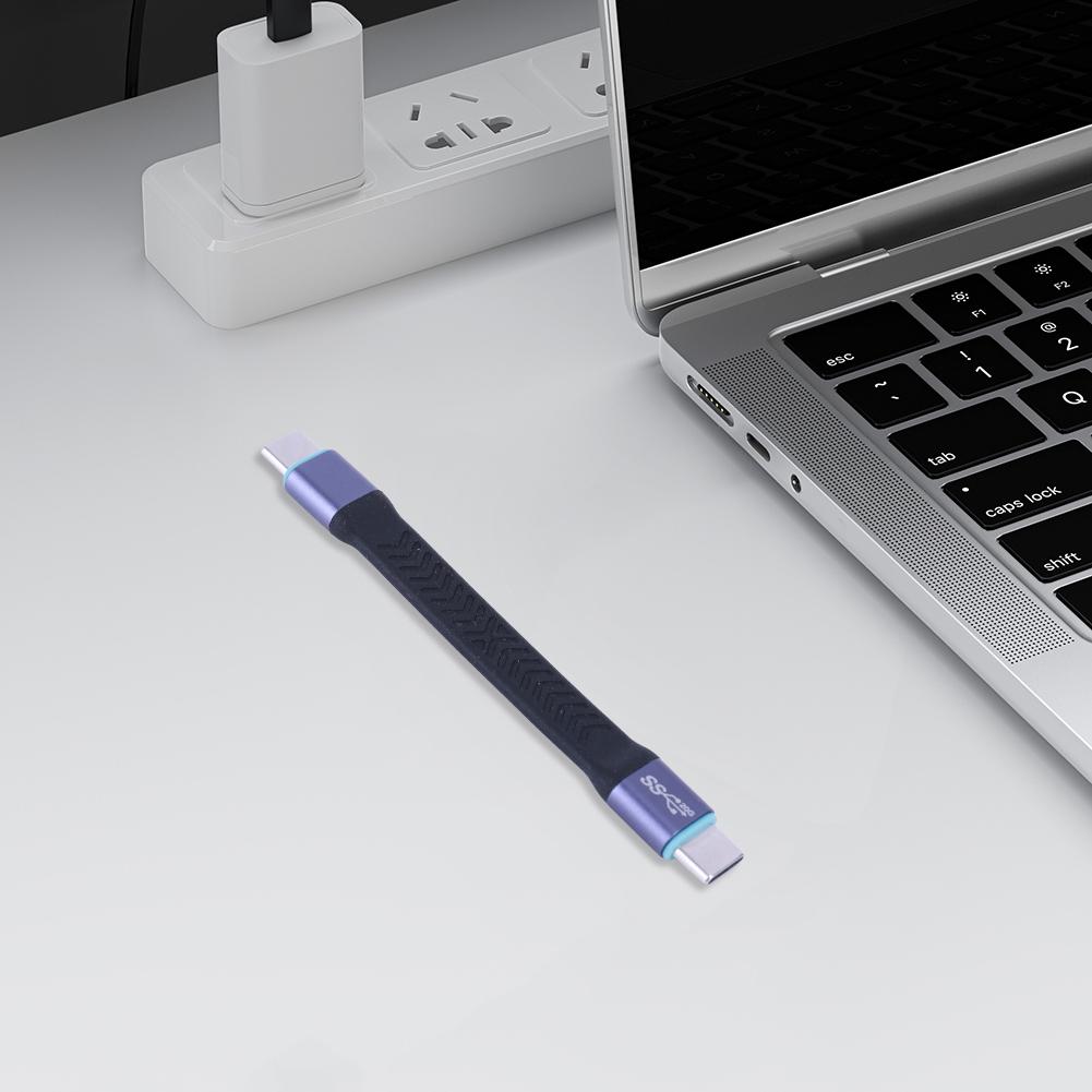 PD 100W USB C To Type C Short Cable 8K 60Hz USB 3.2 Data Cable 20V 5A USB3.2 Type C To USB C 3.2 Data Cable for SSD Camera Phone