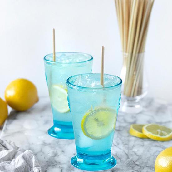 300 Stück Holzstrohhalme, lebensmittelecht, umweltfreundlich, vielseitig verwendbar, wiederverwendbar, kompostierbar, Trinkwasser, chemikalienfrei, biologisch abbaubare Bambusstrohhalme