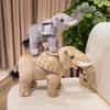 Soft Elephant Cartoon Animal Toy Plush Cushion Ornament For Kids Decor Bedroom