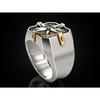 Viking Compass Seal Ring European and American Retro Men's Two-color Ring