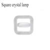 Led Spiral Square Crystal Ceiling Lamp