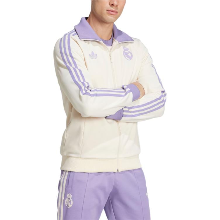 adidas Originals REAL MADRID Trainingsjacke Herren Wonder White/Magical Light Purple IY0058-