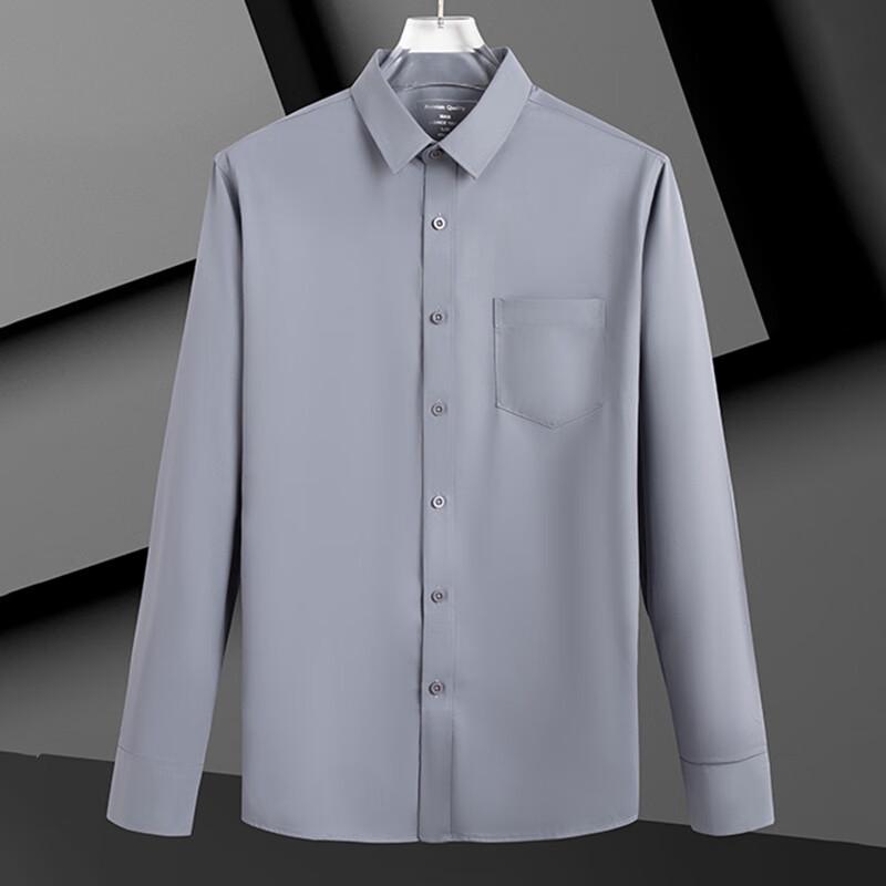 TROIEMAN Unisex Anti-Wrinkle Professional Long-Sleeve Shirt 4XL