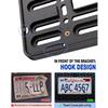 Front License Plate Holder Bracket – Universal Plastic Front Car Tag Mounting Frame With Copper Thread, With Anti-Theft Screws & Stainless Steel