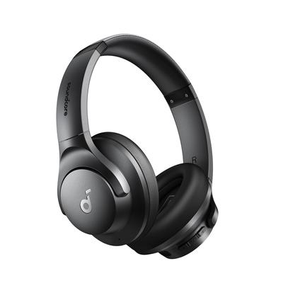 Anker Soundcore Q20i Wireless Hybrid Active Noise Resolution Compatible Sound Capture Time Music Playback for Up To 60 App Compatible Black (Bluetooth