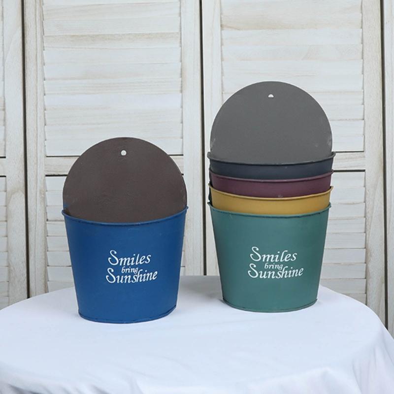 Vaso da Fiori da Parete Cesti per Piante da Appendere Cesto Semicircolare Balcone Giardino