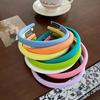 Sweet Candy-colored Fine-style Sponge Hairband for Girls, A New Trendy Korean Version of French-style Colorful Headband Hair Accessory