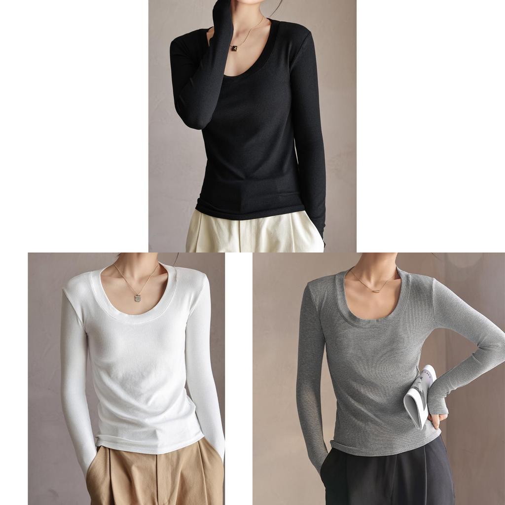 Moisturewicking Modale Long Sleeve T Shirt For Women With Slim Fit Comfort For Autumn Casual Wear