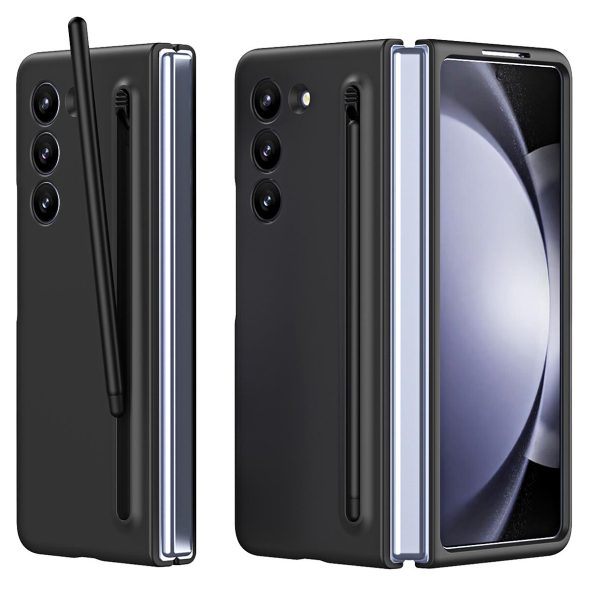 

Чехол для телефона Galaxy Z Fold6 5G, тактильная твердая поликарбонатная накладка со стилусом Black