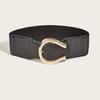 Buckle Fashion Gold Decoration Women Casual Wide Waist Belt For Use Daily