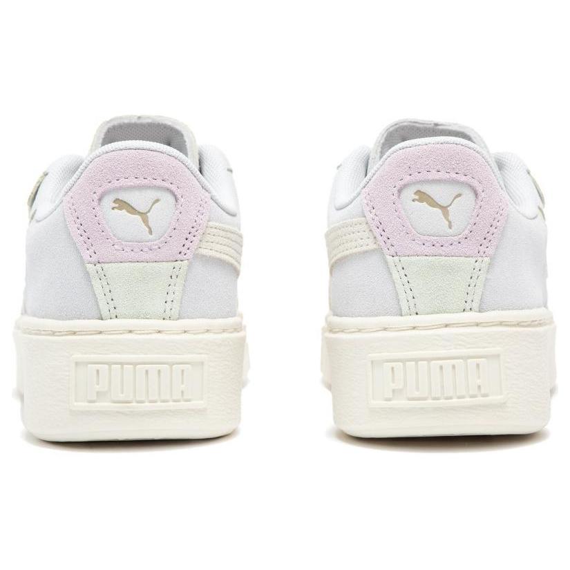 New Puma Women's Suede Platform 'Cutout   Silver Mist Grape' 397233-03
