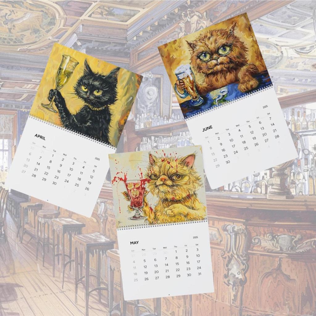 2026 Drunk Cats Calendar with Drunk Cats Images Family Planner Calendar Planner for Cat Lovers Organization & Planning