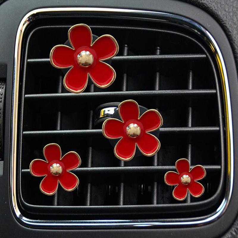 Cute Flower Car Air Vent Clip For Air Conditioning Vents And Interior Decoration