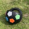 Animal Dog Toys Soccer Ball Durable Teeth Grinding & Training Interactive Squeaky Pet Football TPR with Handle
