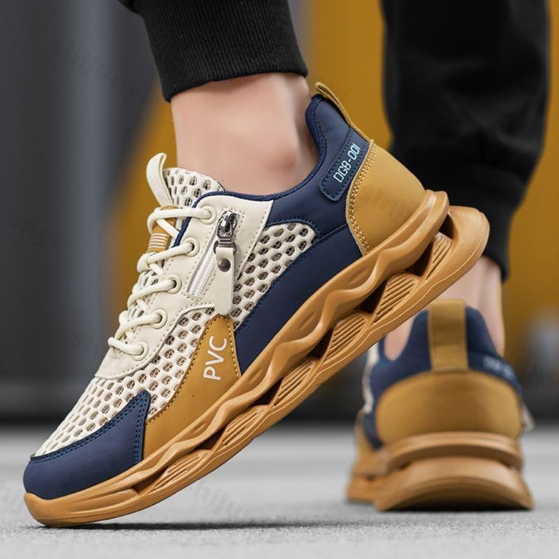 Fashion Men's Fashion Trend Casual Sports Shoes 2025 Autumn New Fly Weave Mesh Breathable Versatile Low Top Comfortable Chunky sneakers