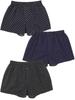 Сімейні плавки-боксери Kaituck G-HOUSE, 100% бавовна, Набір з 3 штук, Нижня білизна, Клітинка, Суцільний принт, Розміри M, L, LL (XL, Повноколірний принт)