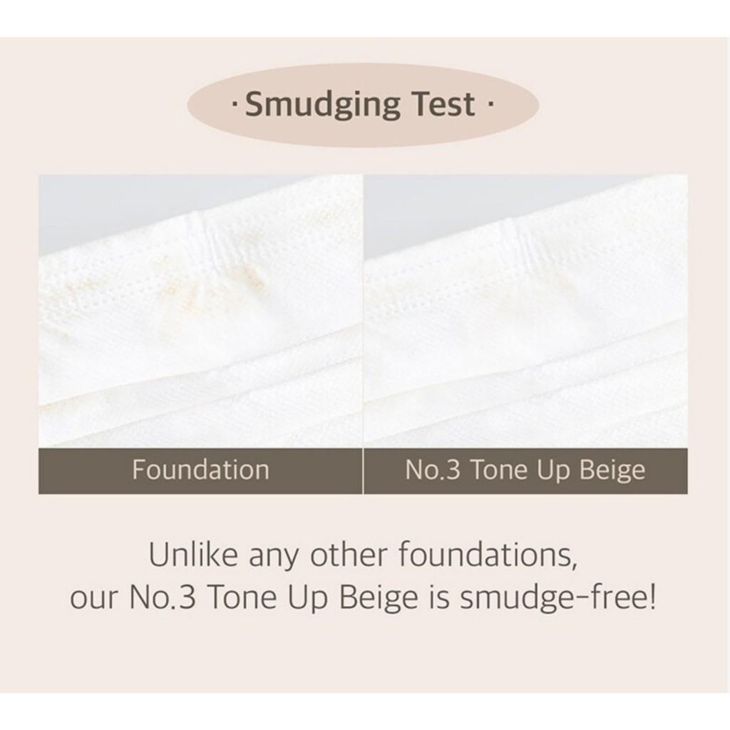 [Duo Set] Numbuzin No. 3 Porcelain Base-skip Tone Up Beige 35mL+35mL SPF50+ PA++++