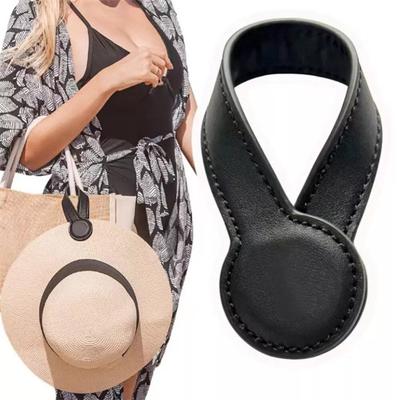Clip de Chapeau Magnétique en Cuir PU Polyvalent Organisateur Rond Solide Charms pour Sac de Voyage Accessoires de Bagage VENTE CHAUDE