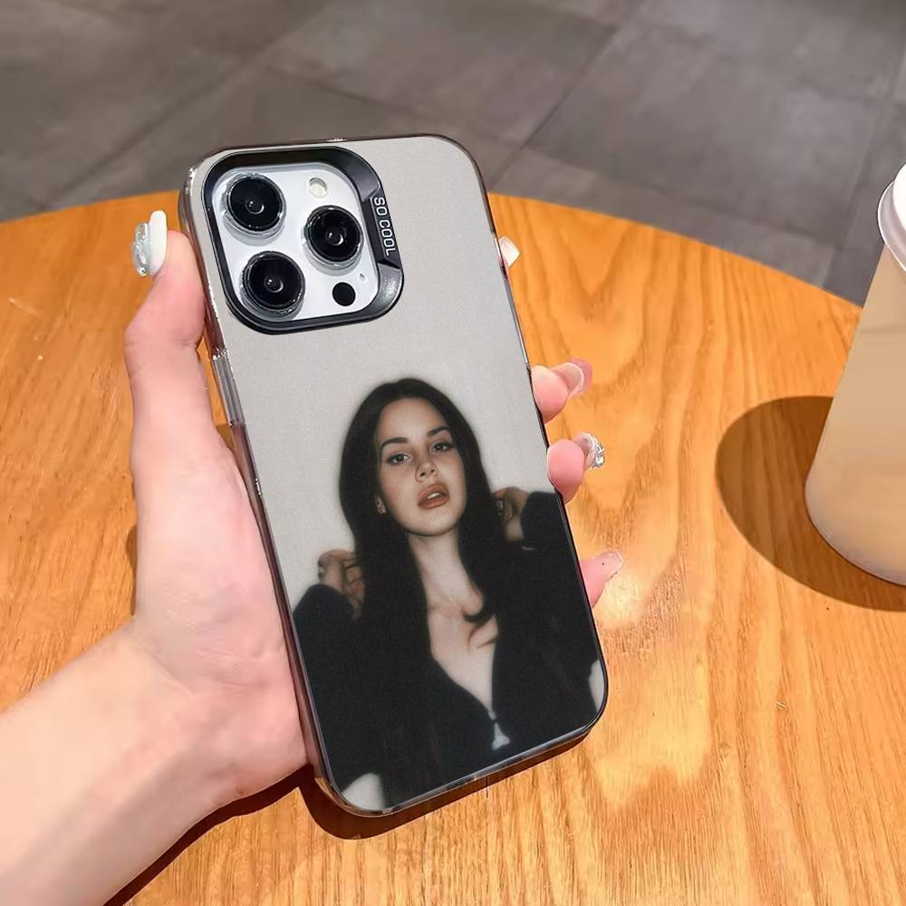 L-Lana D-Del R-Rey Singer Phone Case For iPhone17,16,15,14,13,12,11,Pro,MAX White Matte Shockproof Cover