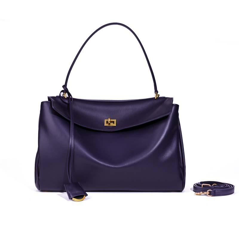 2025 New Women's Bag Authentic Leather High-end One-shoulder Large Capacity 100-piece Cross-border Cowhide