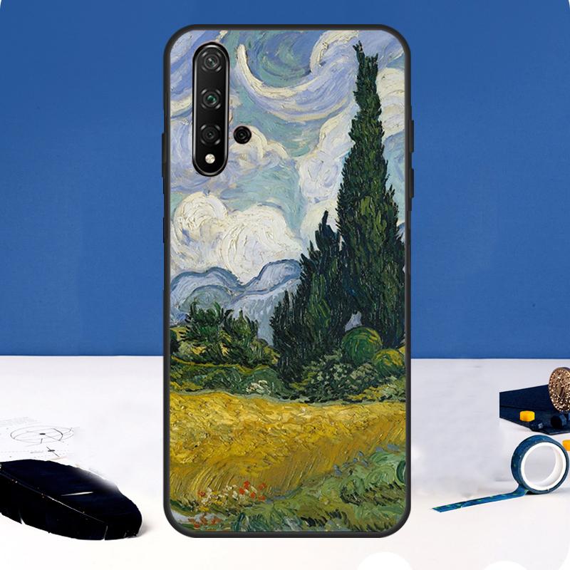 Van Gogh Art Oil Painting Case For Huawei P30 Pro P20 P40 Lite Nova 9 10 SE 11 3i 7i 8i 11i Y91 Y60 Y70 Y61 Y90 Cover