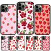 Pink Cherries Cherry Strawberry Cover For iPhone 17 Air 15 16 14 13 12 Pro Max 11 Pro Max Plus Phone Case Coque