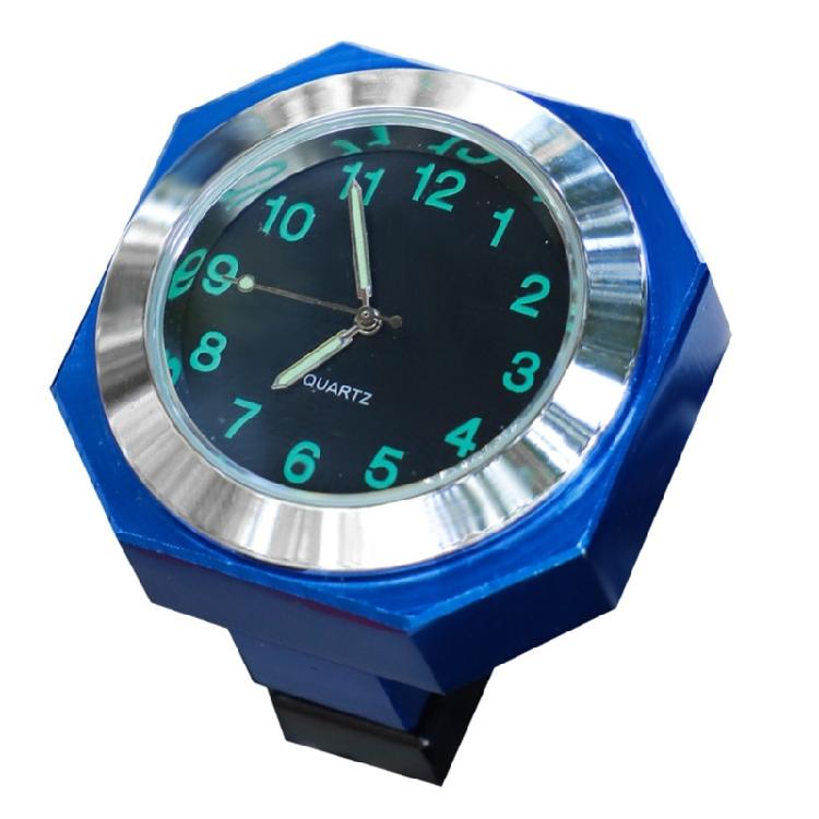 All Weather Resistant Motorcycle Dashboard Gauge Time Display Device Metal Octagonal Clock Simple Installation Design
