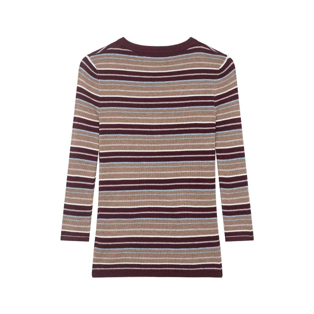 European Spring Women's Striped Slim-Fit Knitwear 7062