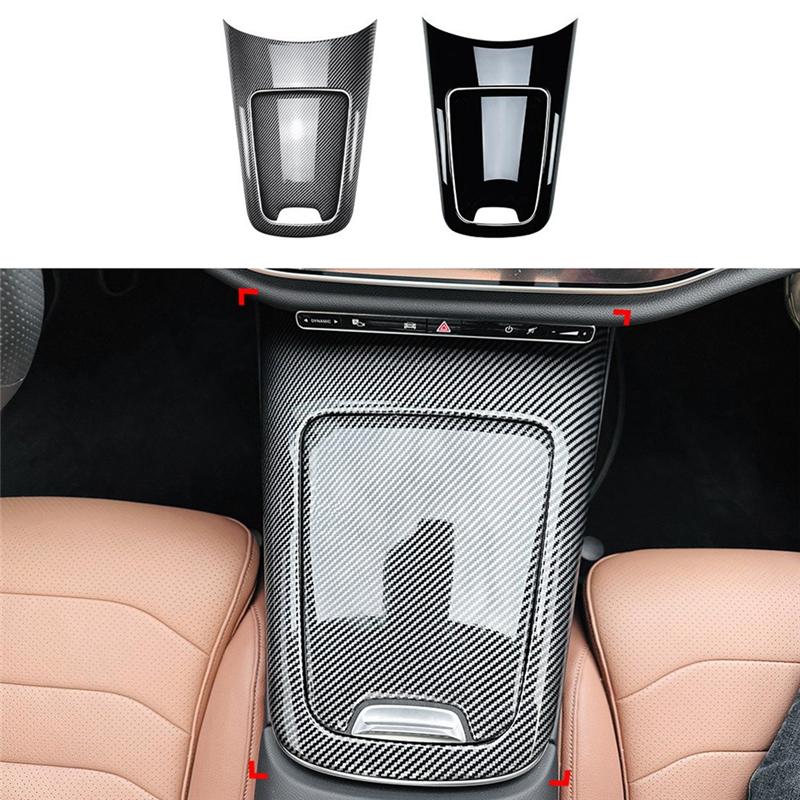 Car Central Control Storage Box Panel Trim Cover Stickers For Mercedes Benz E Class W214 2024+ E260 E30