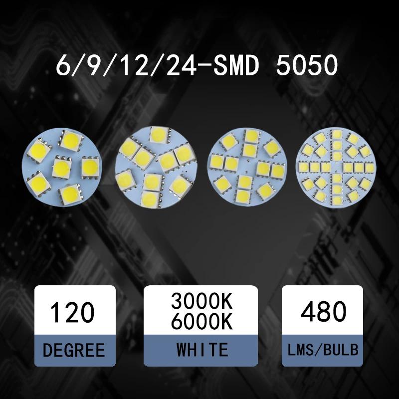 Mini 1W 2W 3W 3.5W G4 Back Pin Round Board LED Bulb DC 12V 24V Lamp For Car Boat Home Spotlight Cabinet Lighting Replace Hologen