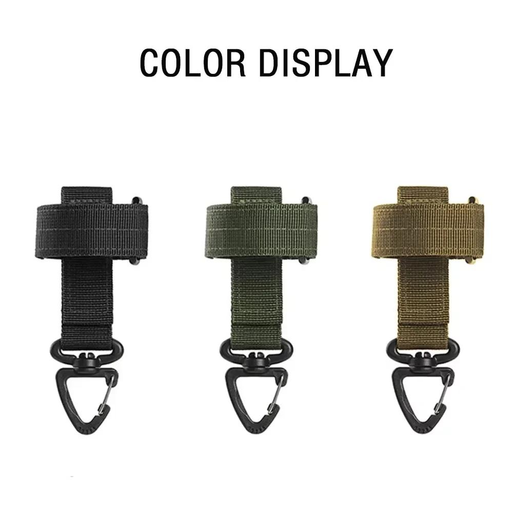 Mountaineering Buckle Outdoor Keychain Tactical Gear Clip Keeper Pouch Belt Gloves Rope Holder Military Hook Camping
