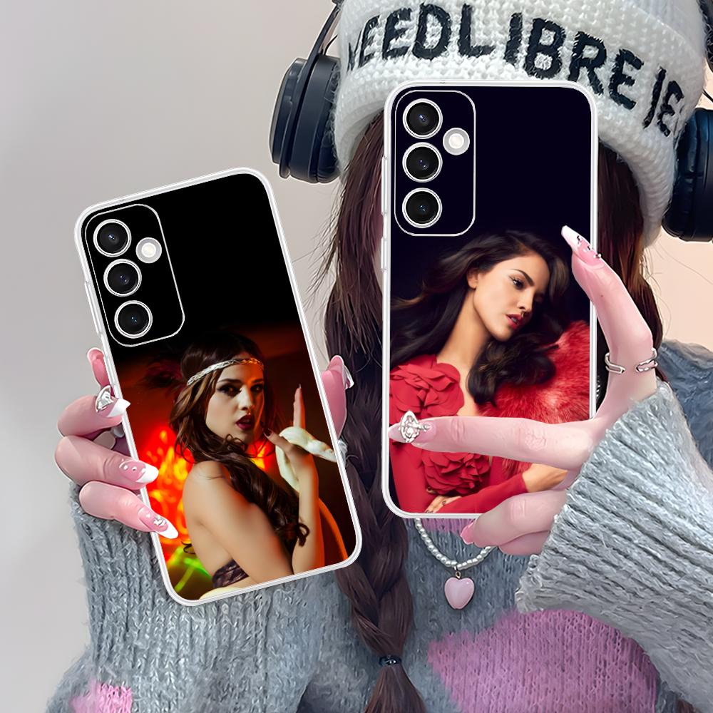 Fashion Eiza Gonzalez Clear Mobile Phone Case for Samsung Galaxy S25 S24 S23 S22 S21Plus FE Ultra Colorful Cover