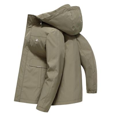 YTM Herren Abnehmbare Kapuze Freizeitjacke