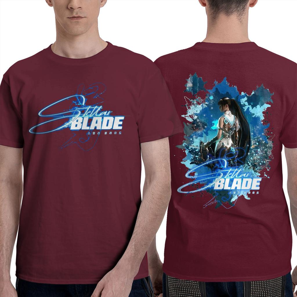 Stellar Blade Eve Artwork Design Character T-Shirts Men Amazing Pure Cotton Tees O Neck Short Sleeve T Shirts Gift Idea Clothes