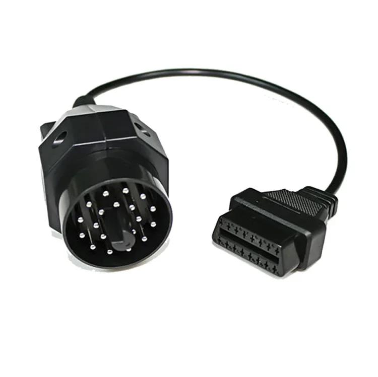 Для BMW 20-контактный OBD2 16-контактный female разъем E36 E39 X5 Z3 OBD OBD II Адаптер для BMW 20-контактный OBD2 Автомобильный диагностический кабель-переходник