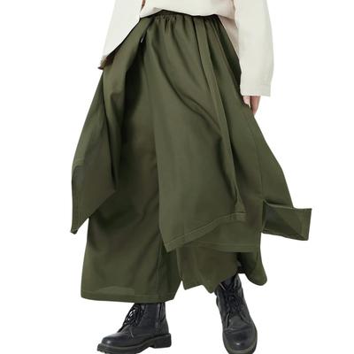 WEEN CHARM Sarouel Modifizierte Aladdin Wickel Drapierung Weites Bein Jogger Locker Stilvolle Hakama Hose mit Gummizug Hüfte Hip Hop Geeignet für Alle Jahreszeiten Herrenhose,