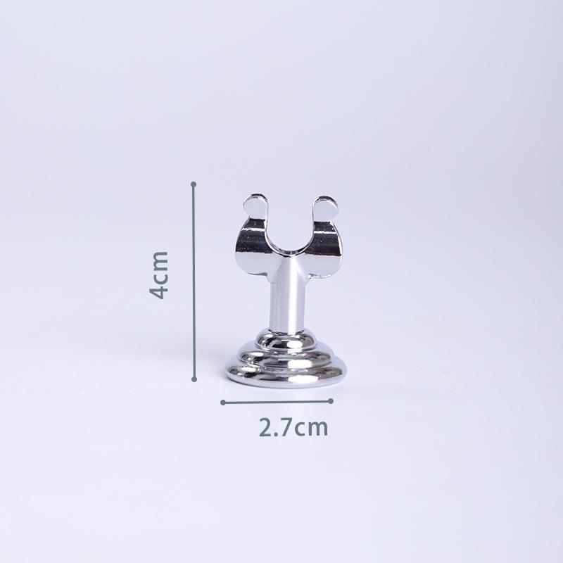 U Shape Name Card Display Stand Stainless Steel Picture Clips Name Card Holder  Table Accessories