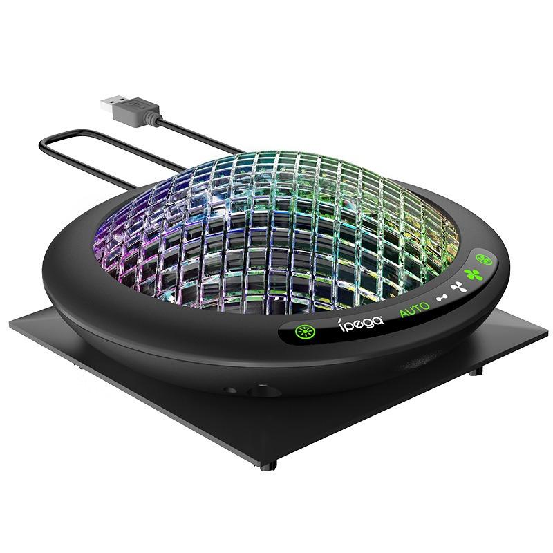 UFO-Lüfter mit 11 RGB-Lichtern, Automatisches Kühlsystem, Lüftergeschwindigkeit temperaturgesteuert einstellbar für Xbox Series X Konsole, Geräuscharm, 3 Geschwindigkeiten, USB-Anschluss