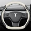 for Tesla Model S 3 Y 2012- 2013 2016 2017   Car Steering Wheel Cover PU Leather 11Colors Non-slip Auto Accessories