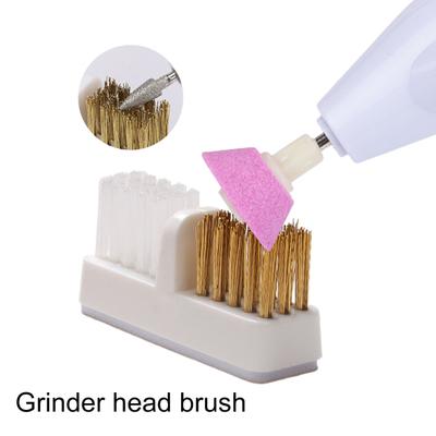Yousheng Manicure Drills Brush Soft High Elasticity Anti-Scratch Copper Wire Dual-Use Electric Manicure Machine Drills Grinding Head Brush Nails