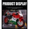 1/12 Ducati 1199 Panigale S Alloy Die Cast Motorcycle Model Toy Vehicle Collection Sound and Light Off Road Autocycle Toys Car