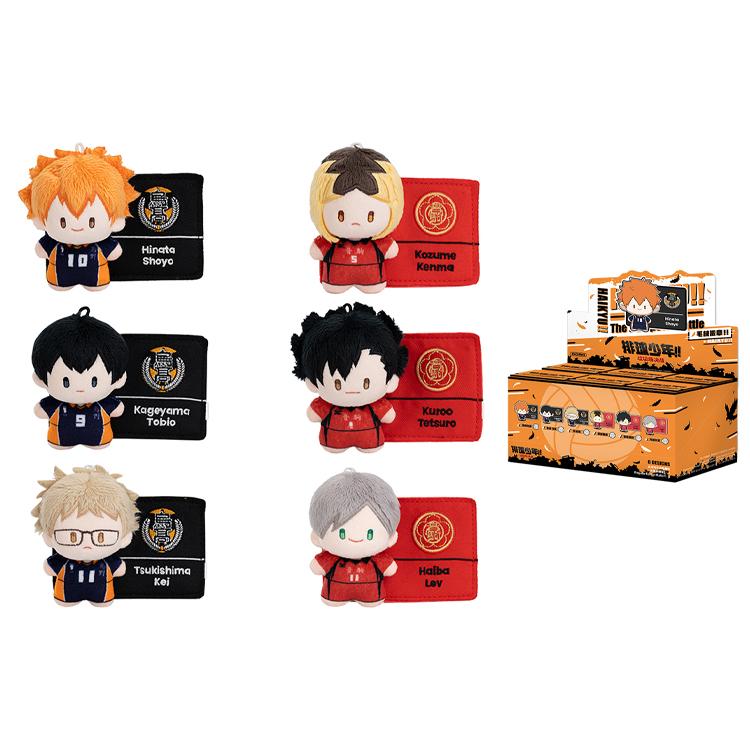 New POP MART Haikyuu!! Characters Resonance Trash Battle Plush Badge Mystery Boxes Single Mystery Box/Full Box 6 Pcs PPMT-2411-0045