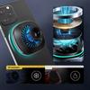 Autohalterung mit induktiver Ladung und Lüfter für Handy zur Befestigung am Lüftungsgitter Qi MagSafe 15W