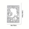 Flowers and Butterfly Background Frame Metal Cutting Dies Stencil for DIY Scrapbooking Photo Album Embossing Paper Cards Crafts Diecuts