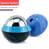 Stainless Steel Massage Roller: Handheld Cold & Hot Compress Ball for Muscle Relaxation and Fascia Relief.